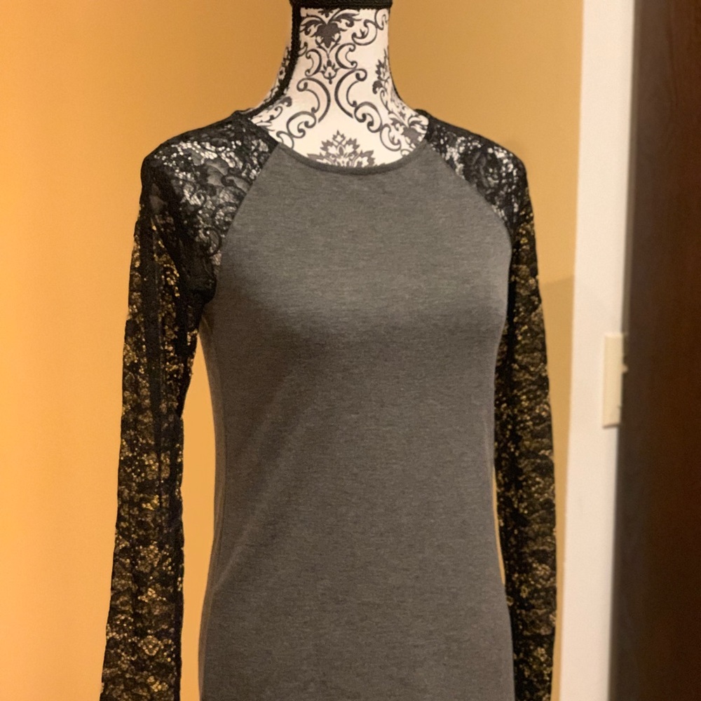H&M Black and grey mini dress